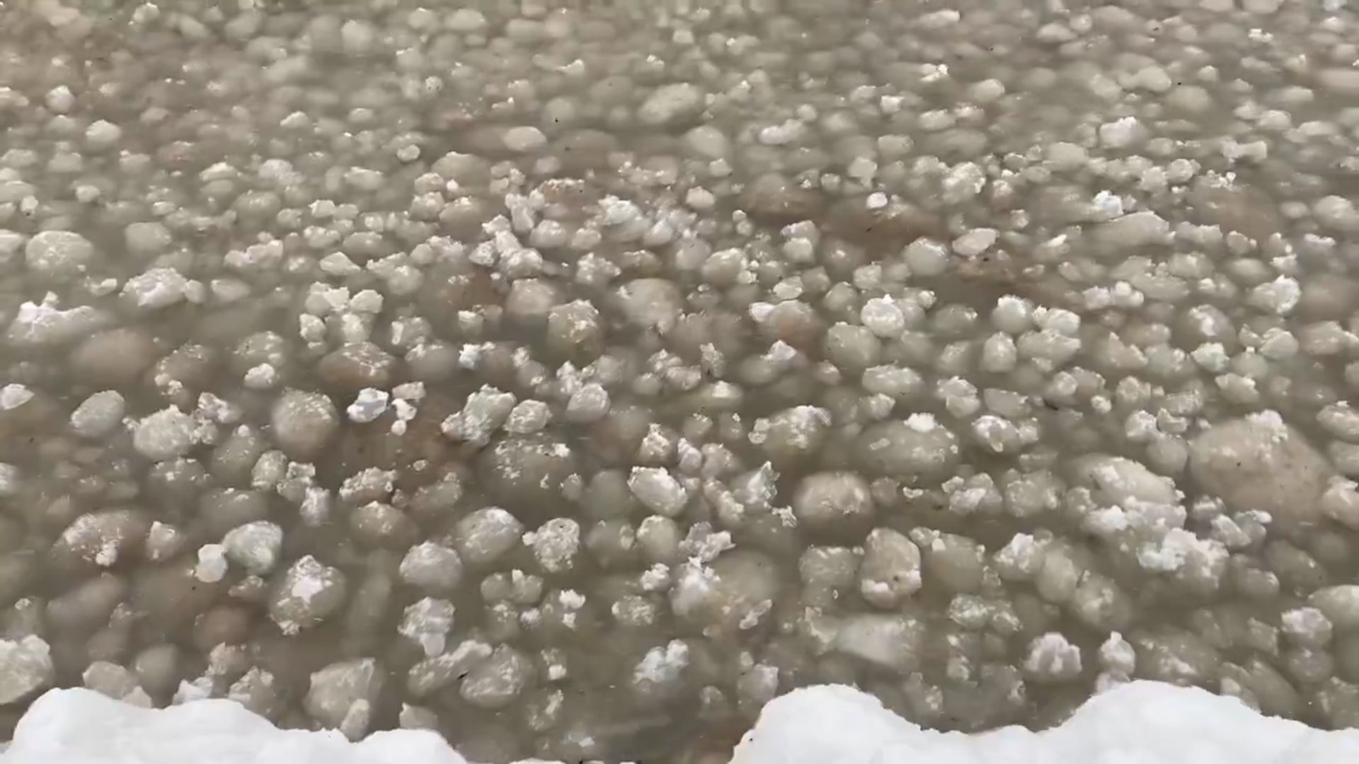 Lake Erie Looks Like Pellet Ice Maker Videos from The Weather Channel